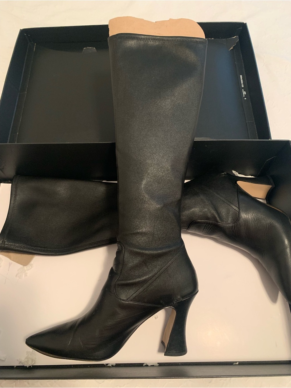Coach CeCe Black Leather Boot - Size 10 - Picture 4 of 9